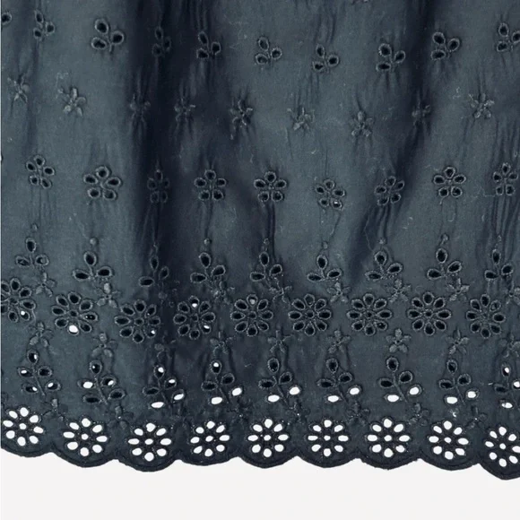 GAP X Doen Black Sleeveless Eyelet Top - Picture 13 of 15